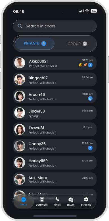 Secure Chat Interface